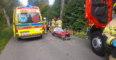 Tragiczny wypadek pod Górowem Iławeckim. Nie żyją dwie osoby